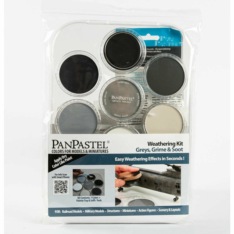 Dark Slate Gray PanPastel Weathering Kit - Greys Grime & Soot Pastels & Charcoal