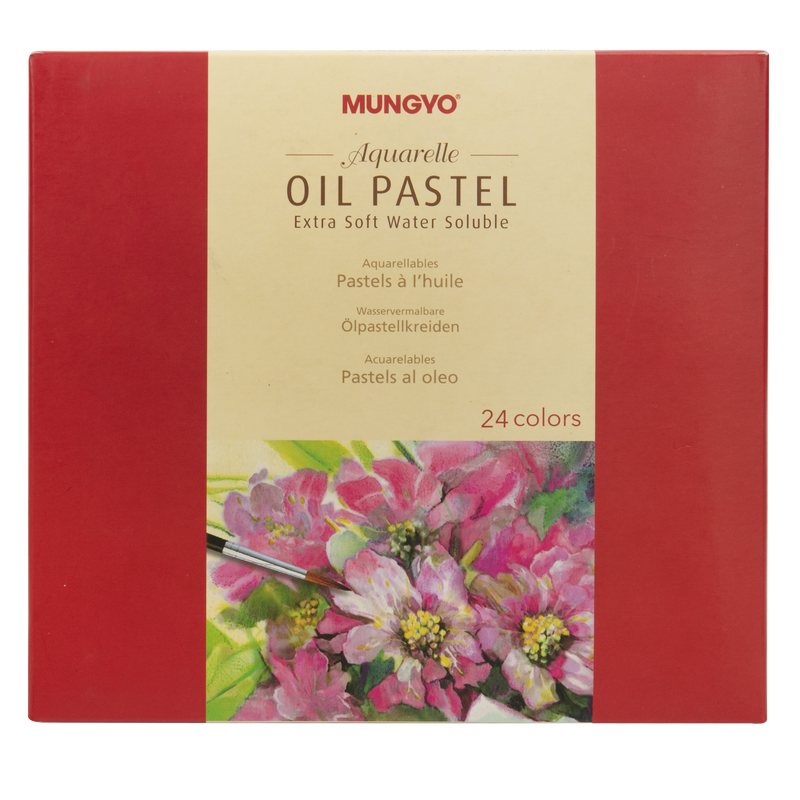 Tan Mungyo Aquarelle Oil Pastels Set 24 Soft Pastels & Charcoal