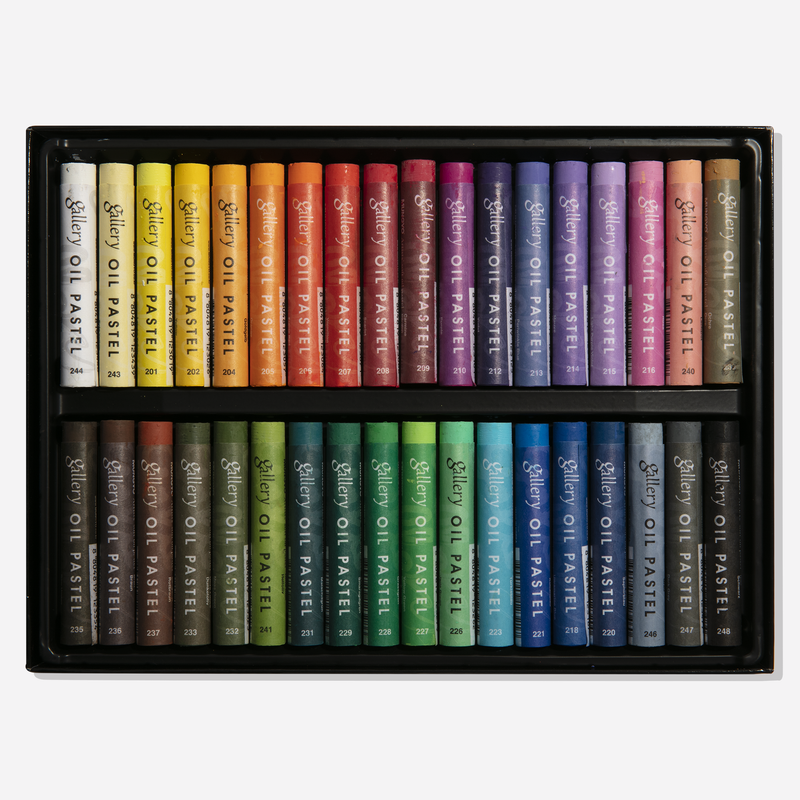 Lavender Mungyo Gallery Artists' Soft Oil Pastel Set of 36 Pastels & Charcoal