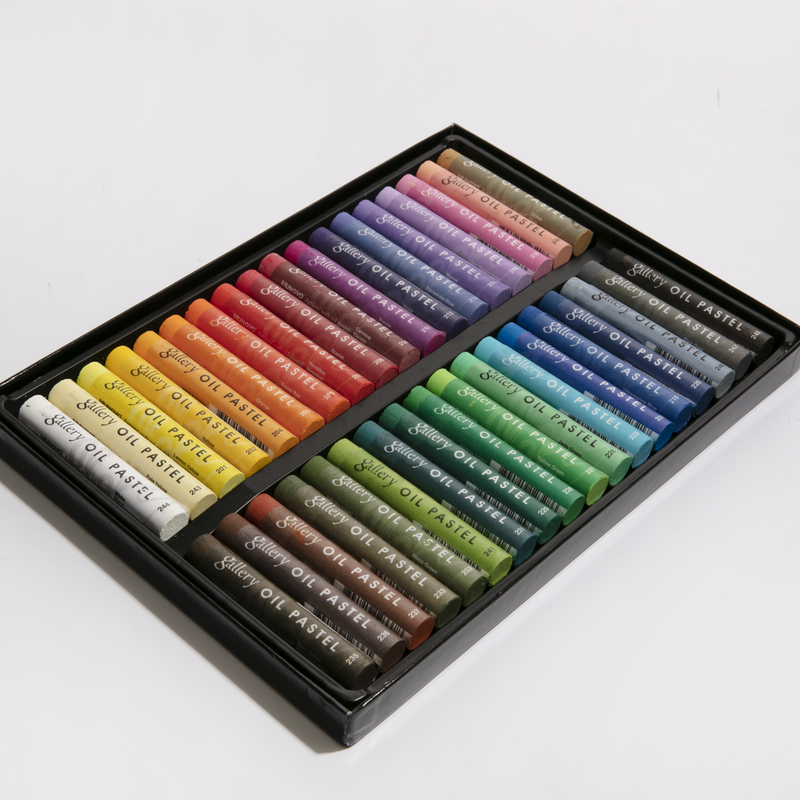 Light Gray Mungyo Gallery Artists' Soft Oil Pastel Set of 36 Pastels & Charcoal