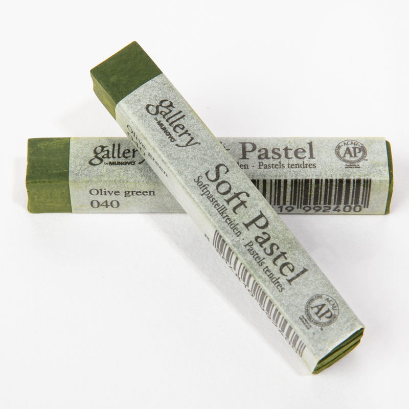 White Smoke Mungyo Gallery Soft Artist Pastel -  Olive Green 040 Pastels & Charcoal