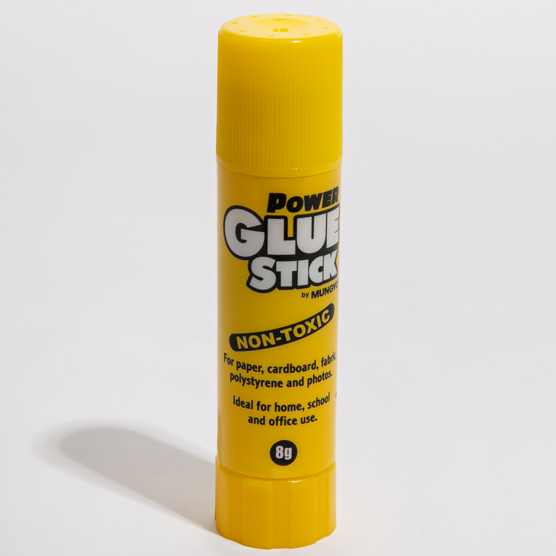 Light Gray Mungyo Power Glue Stick 8g. Washable and Acid Free. Adhesives