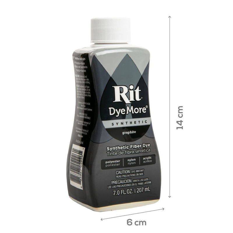 Black Rit Dyemore Synthetic - Graphite Fabric Paints & Dyes