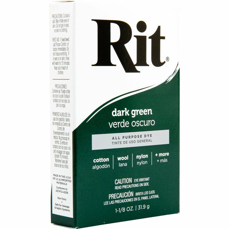 Dark Slate Gray Rit Powder Dye - 35 Green Fabric Paints & Dyes