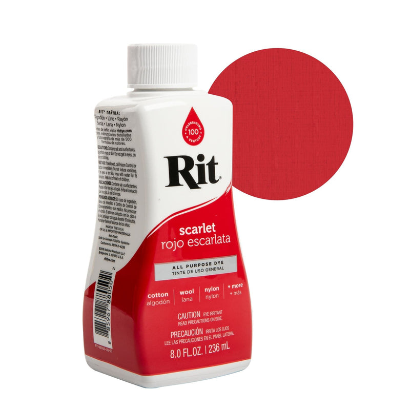Red Rit Liquid Dye 235Ml - 108 Scarlet Fabric Paints & Dyes