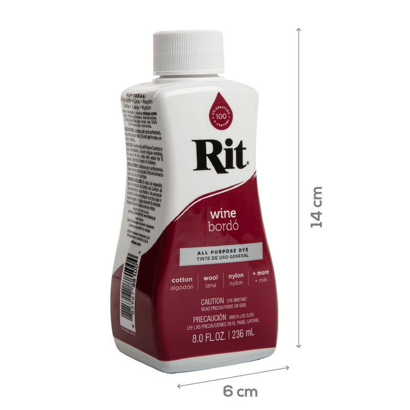 Dark Red Rit Liquid Dye 235Ml - 105 Wine Fabric Paints & Dyes