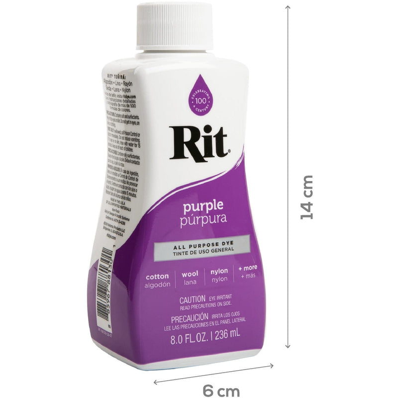 Dim Gray Rit Liquid Dye 235Ml - 106 Purple Fabric Paints & Dyes