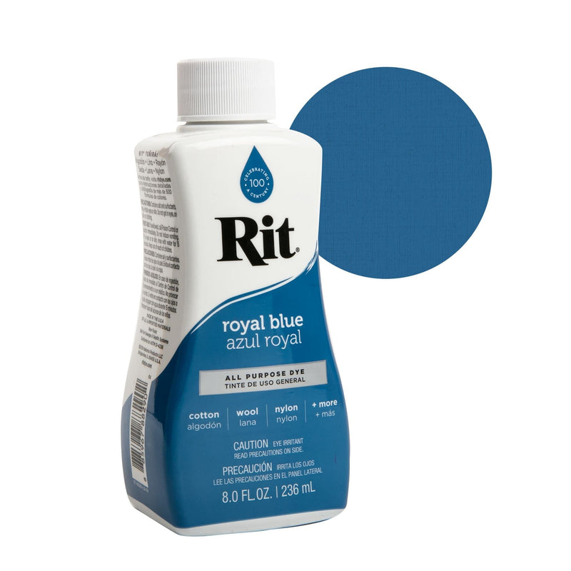 Dark Slate Blue Rit Dye Liquid 236ml - Royal Blue Fabric Paints & Dyes