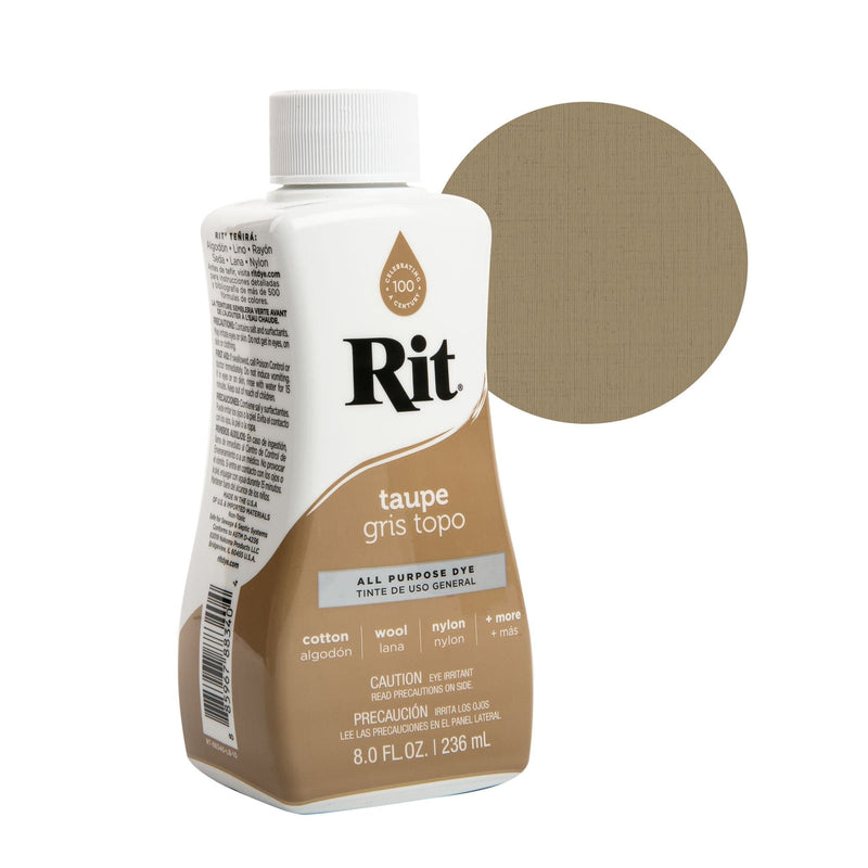 Rosy Brown Rit Dye Liquid 236ml - Taupe Fabric Paints & Dyes