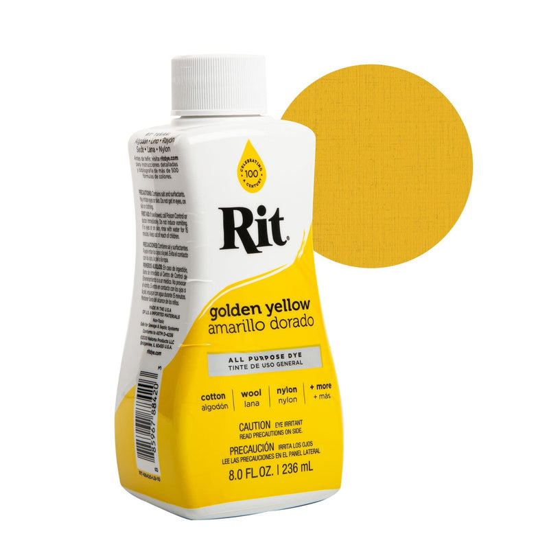 Gold Rit Liquid Dye 235Ml - Golden Yellow Fabric Paints & Dyes