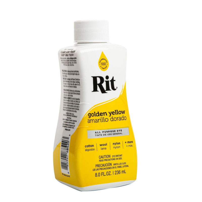 Gold Rit Liquid Dye 235Ml - Golden Yellow Fabric Paints & Dyes