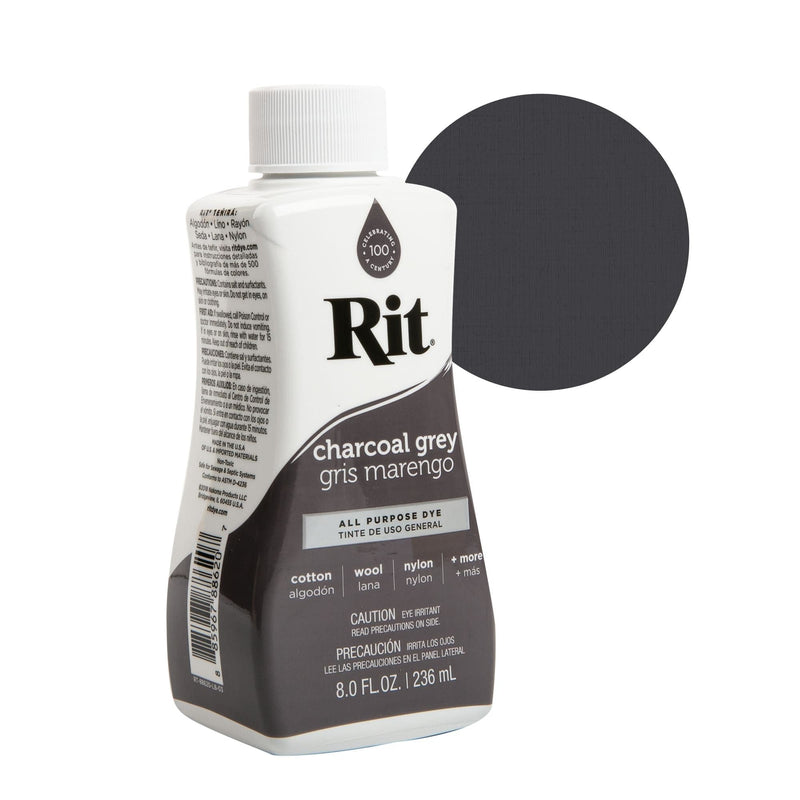 Rit All Purpose Dye, Charcoal Grey - 8.0 fl oz