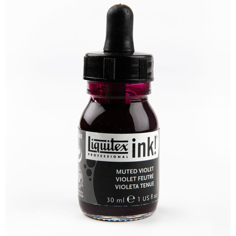 Black Liquitex Acrylic Ink 30ml-Muted Violet Ink