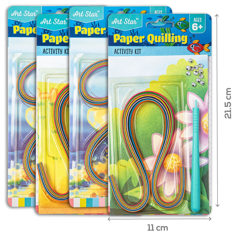 Yellow Green Art Star Quilling Art Small Activity Kit 4pk Kids Craft Kits