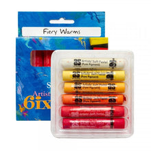 Dark Cyan Art Spectrum Standard Pastel Six Pack Fiery Warms Pastels & Charcoal