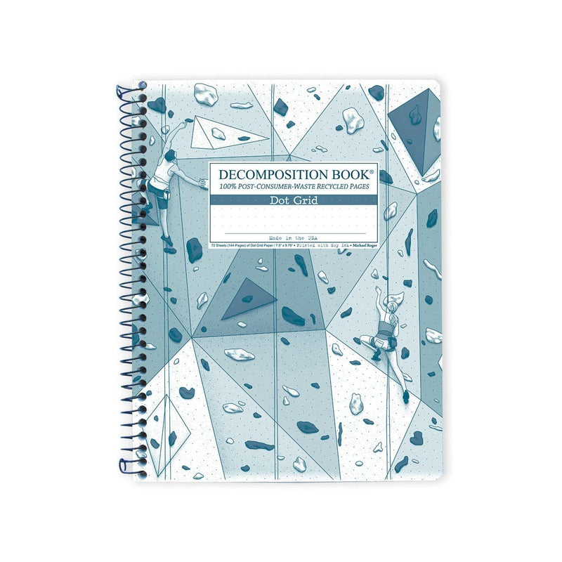 Book Spiral Notebook Dotted Large Climbing Wall