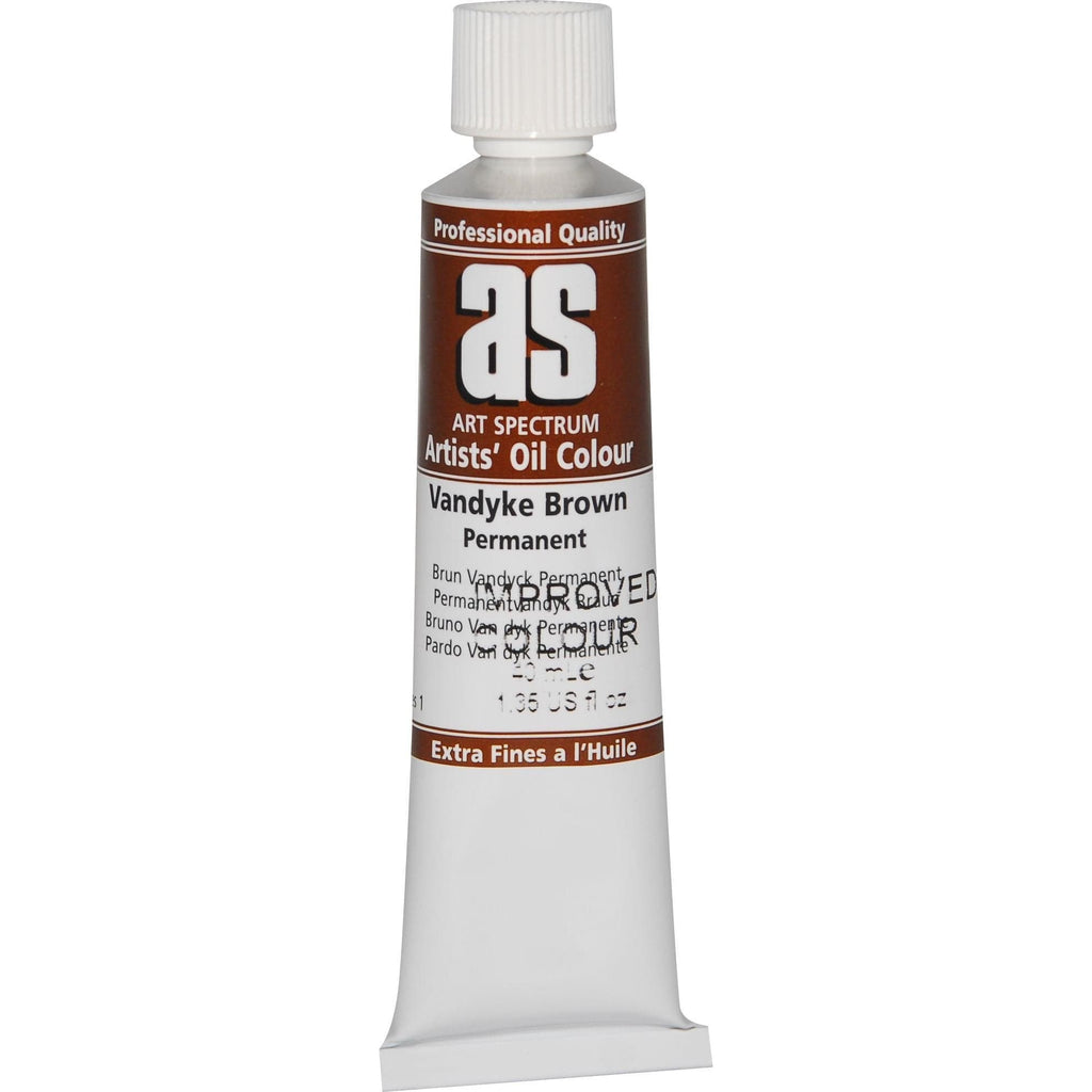 Art Spectrum Oil Paint 40mL Permanent Van Dyke Brown S1