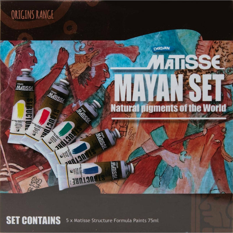 Brown Matisse Mayan Colours Set 5 X 75mL Acrylic Paints