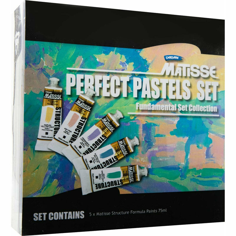 Dark Cyan Matisse Structure Perfect Pastel Set 5X75mL Acrylic Paints