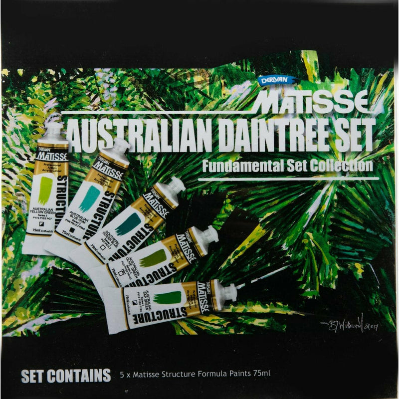 Dark Green Matisse Daintree Rainforest Set 5X75mL Acrylic Paints