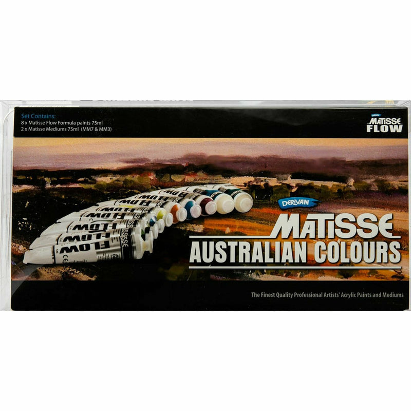 Black Matisse Flow Australian Colours Set Acrylic Paints