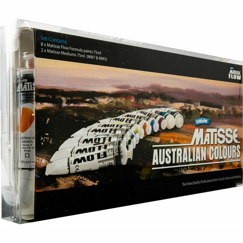 Black Matisse Flow Australian Colours Set Acrylic Paints