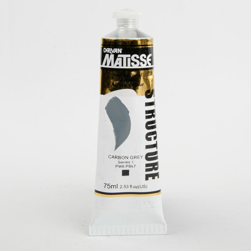 Slate Gray Matisse Acrylic Paint  Structure Series 1 75mL Carbon Grey Acrylic Paints