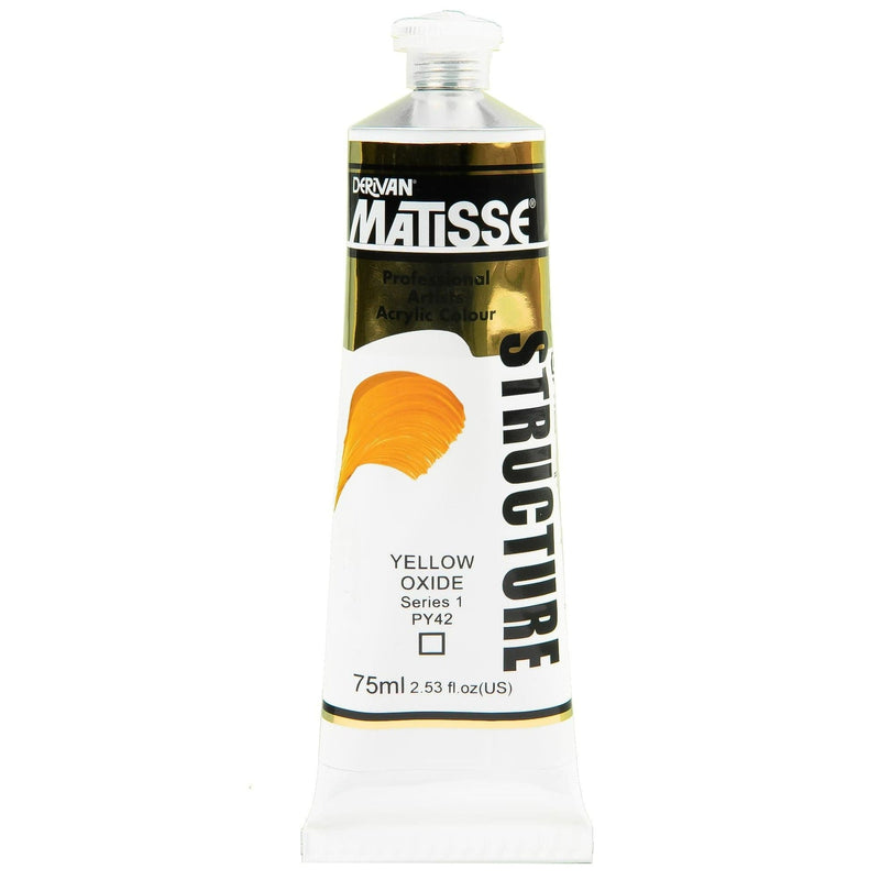 Goldenrod Matisse Acrylic Paint  Structure Series 1 75mL Yellow Oxide Acrylic Paints