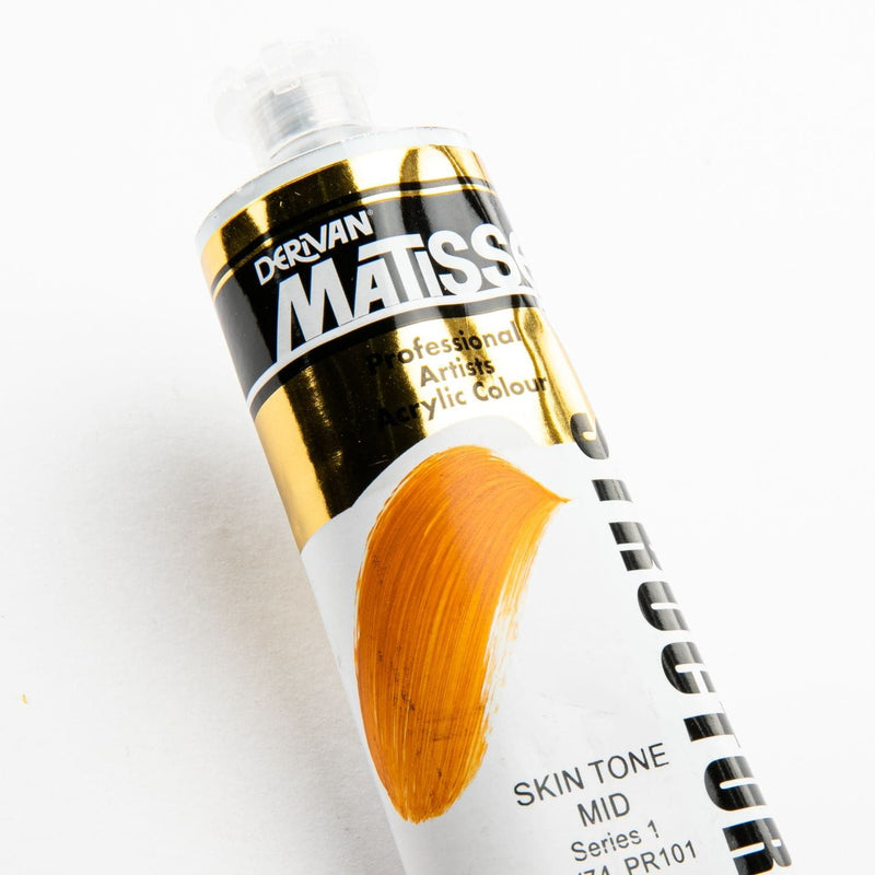Dark Orange Matisse Acrylic Paint  Structure Series 1 75mL Skin Tone Mid Acrylic Paints
