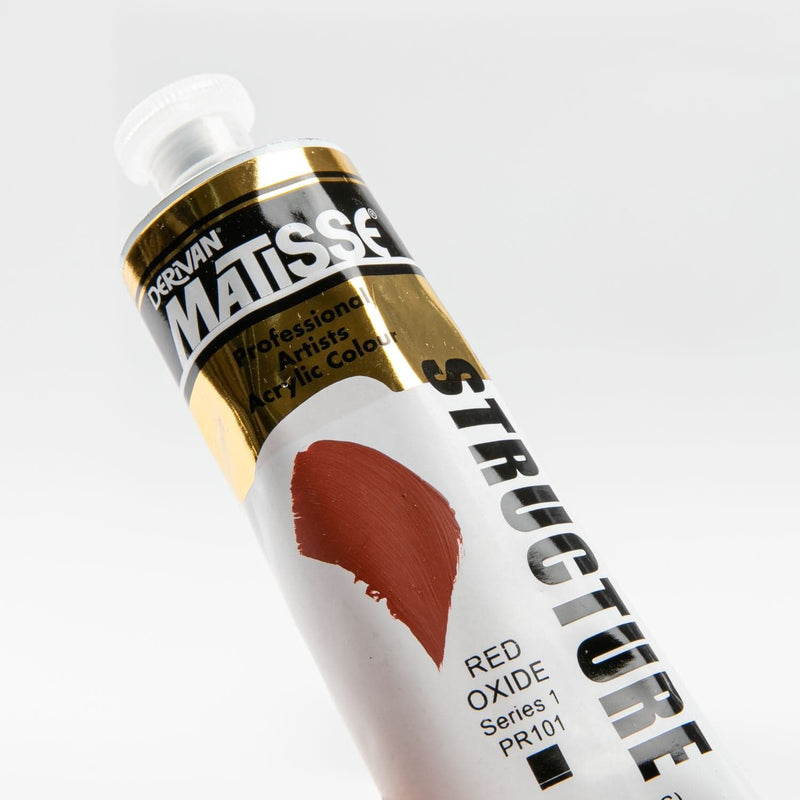 Saddle Brown Matisse Acrylic Paint  Structure Series 1 75mL Red Oxide Acrylic Paints