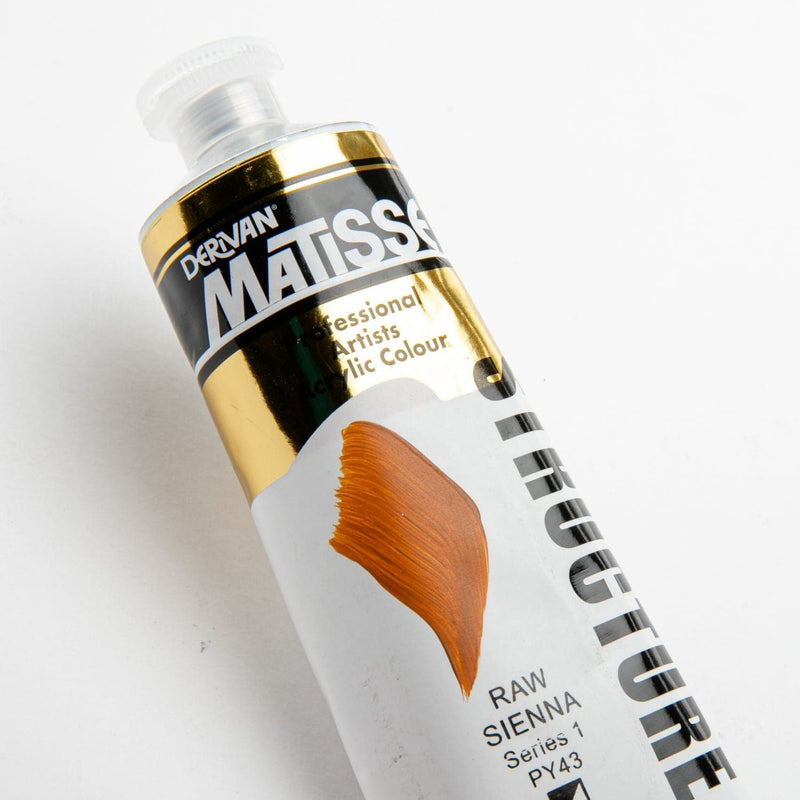 Chocolate Matisse Acrylic Paint  Structure Series 1 75mL Raw Sienna Acrylic Paints