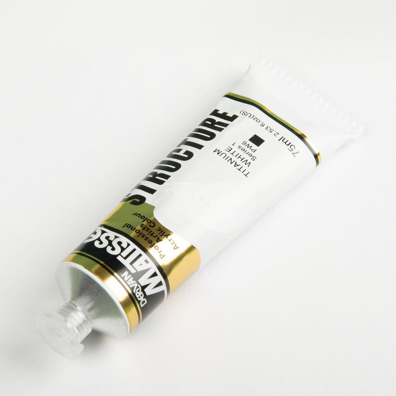 Olive Drab Matisse Acrylic Paint  Structure Series 1 75mL Titanium White Acrylic Paints