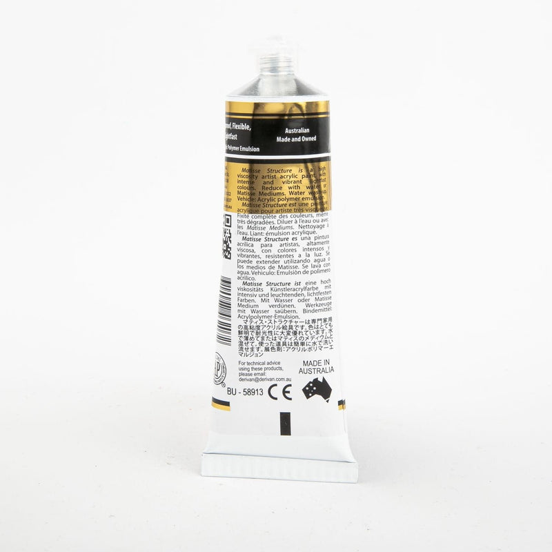 Dark Khaki Matisse Acrylic Paint  Structure Series 1 75mL Naples Yellow Light Acrylic Paints