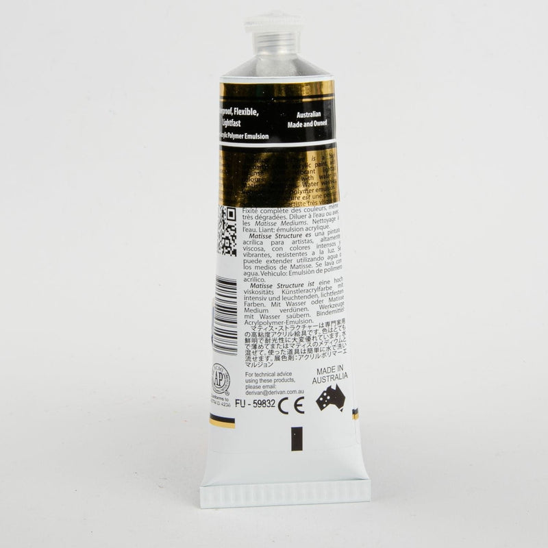 Gray Matisse Acrylic Paint  Structure Series 3 75mL Trans Yellow Oxide Acrylic Paints