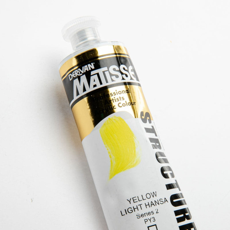 Goldenrod Matisse Acrylic Paint  Structure Series 2 75mL Yellow Light Hansa Acrylic Paints