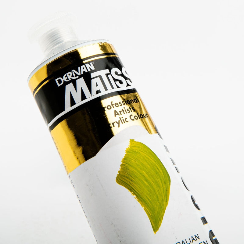 Dark Goldenrod Matisse Acrylic Paint  Structure Series 3 75mL Aust Yellow Green Acrylic Paints