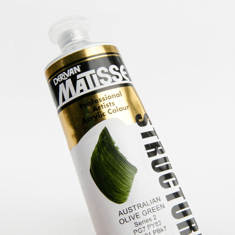 Tan Matisse Acrylic Paint  Structure Series 2 75mL Aust Olive Green Acrylic Paints