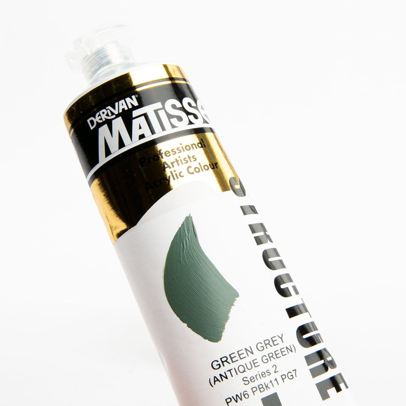 Black Matisse Acrylic Paint  Structure Series 2 75mL Green Grey Acrylic Paints