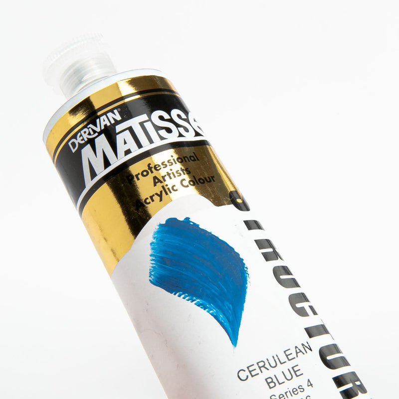 Dark Cyan Matisse Acrylic Paint  Structure Series 4 75mL Cerulean Blue Acrylic Paints