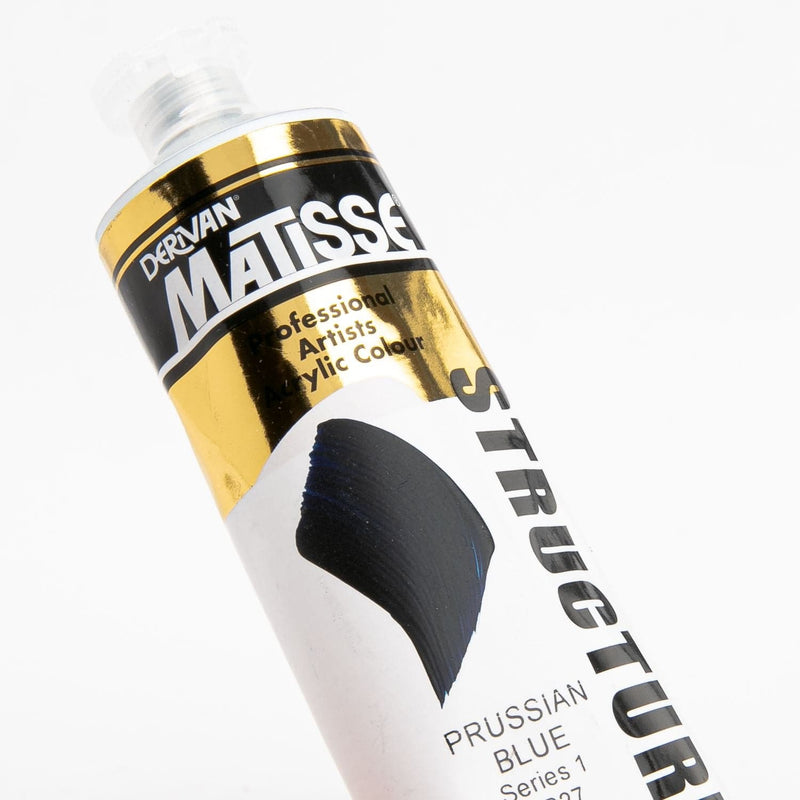 Light Goldenrod Matisse Acrylic Paint  Structure Series 1 75mL Prussian Blue Acrylic Paints