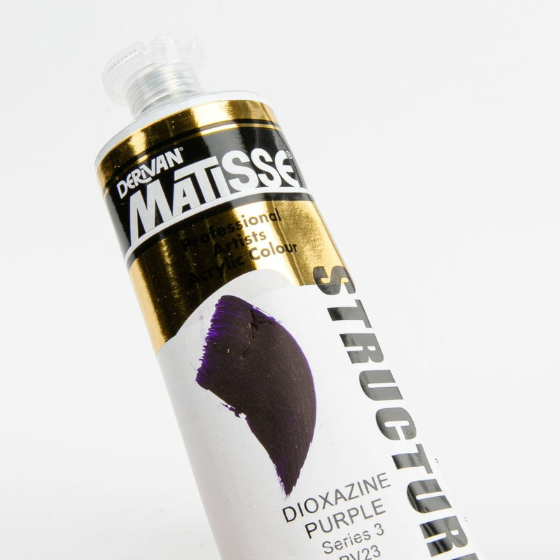 Black Matisse Acrylic Paint  Structure Series 3 75mL Dioxazine Purple Acrylic Paints