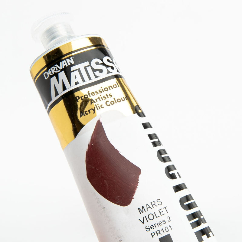 Light Goldenrod Matisse Acrylic Paint  Structure Series 2 75mL Mars Violet Acrylic Paints