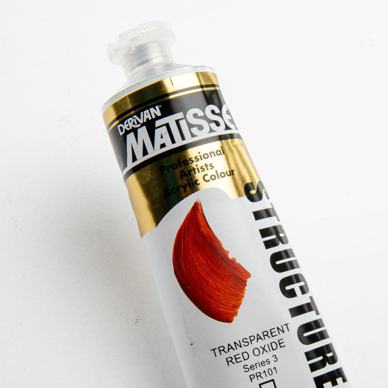 Firebrick Matisse Acrylic Paint  Structure Series 3 75mL Trans Red Oxide Acrylic Paints