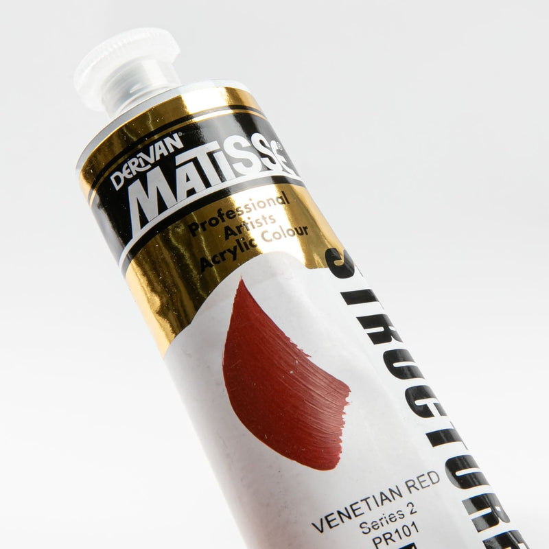 Dark Red Matisse Acrylic Paint  Structure Series 2 75mL Venetian Red Acrylic Paints