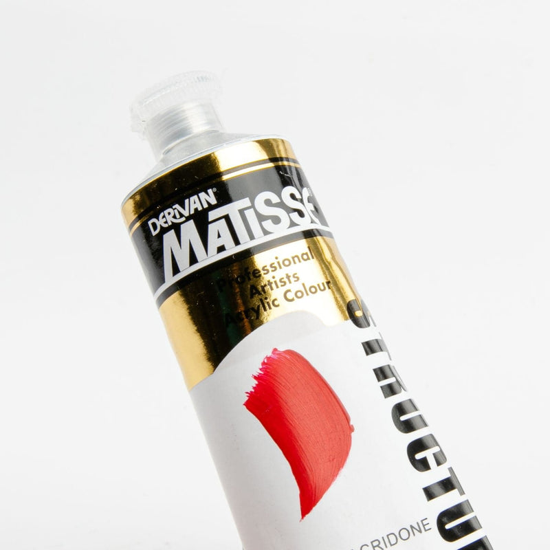 Tomato Matisse Acrylic Paint  Structure Series 4 75mL Quinacridone Red Acrylic Paints