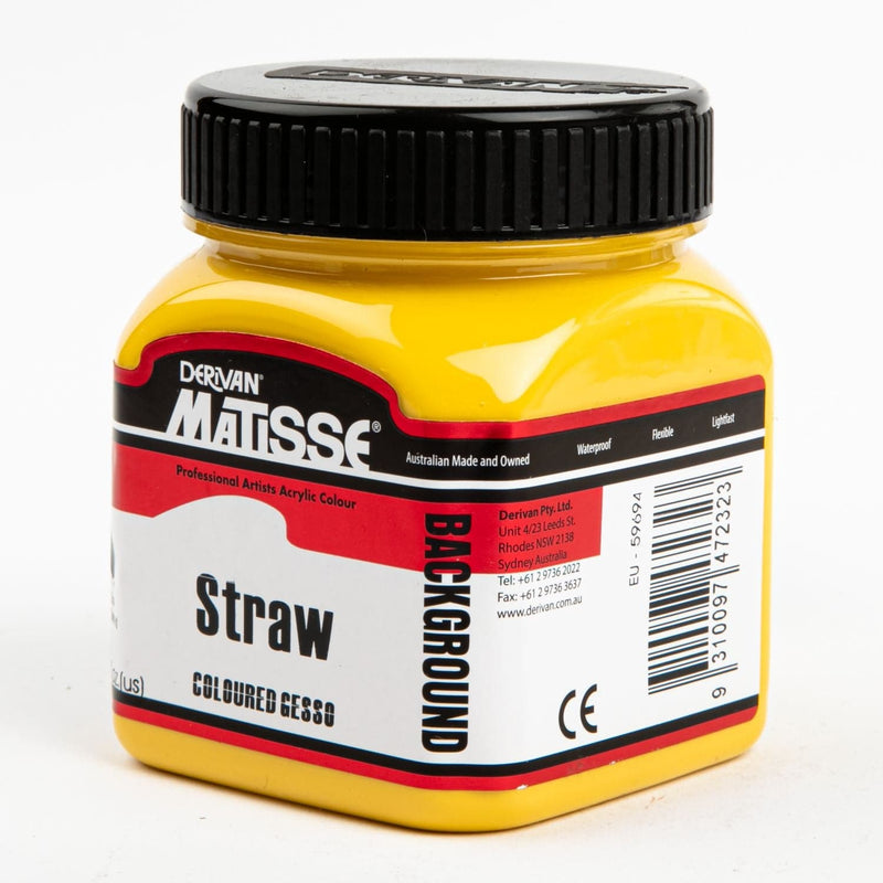 Gold Matisse Background Paint 250mL Straw Acrylic Paints