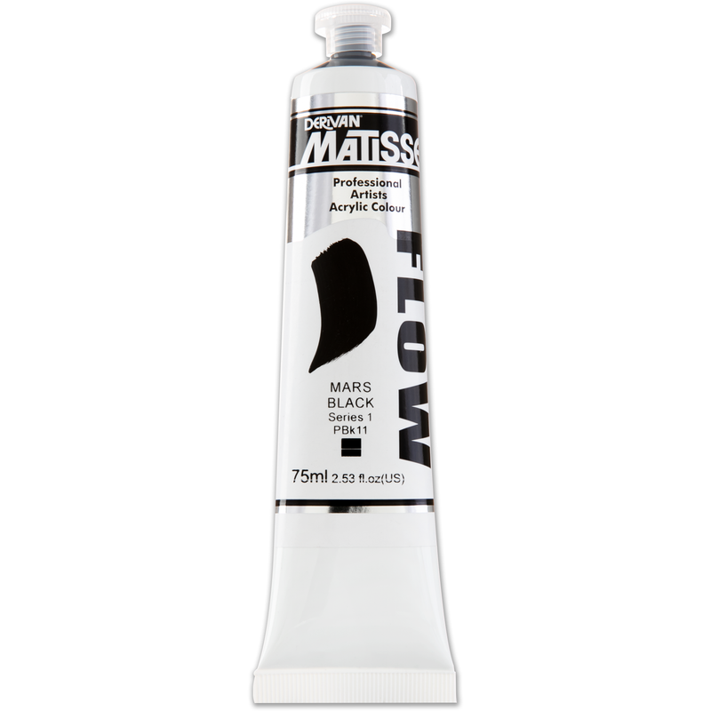Lavender Matisse Acrylic Paint  Flow S1 75mL Mars Black 75mL Acrylic Paints