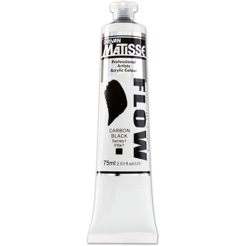 Lavender Matisse Acrylic Paint  Flow S1 75mL Carbon Black Acrylic Paints