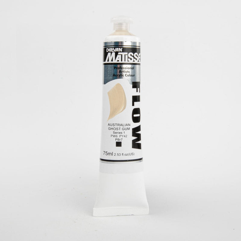 Tan Matisse Acrylic Paint  Flow S1 75mL Australian Ghost Gum Acrylic Paints
