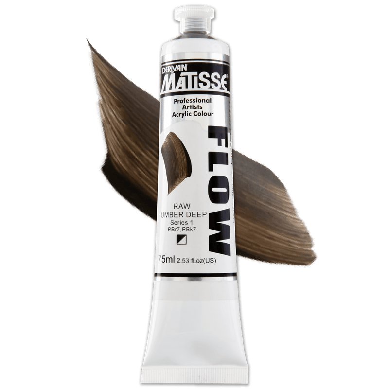 Light Gray Matisse Acrylic Paint  Flow S1 75mL Raw Umber Deep Acrylic Paints